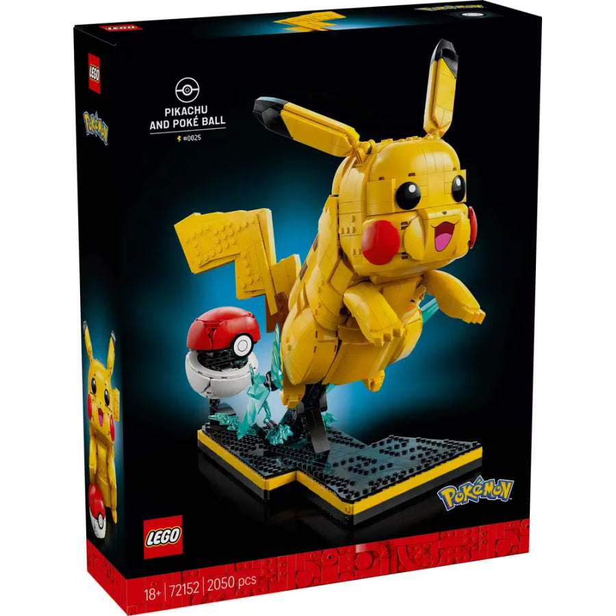LEGO® Pokémon 72152 - Pikachu und Pokéball (2050 Teile)
