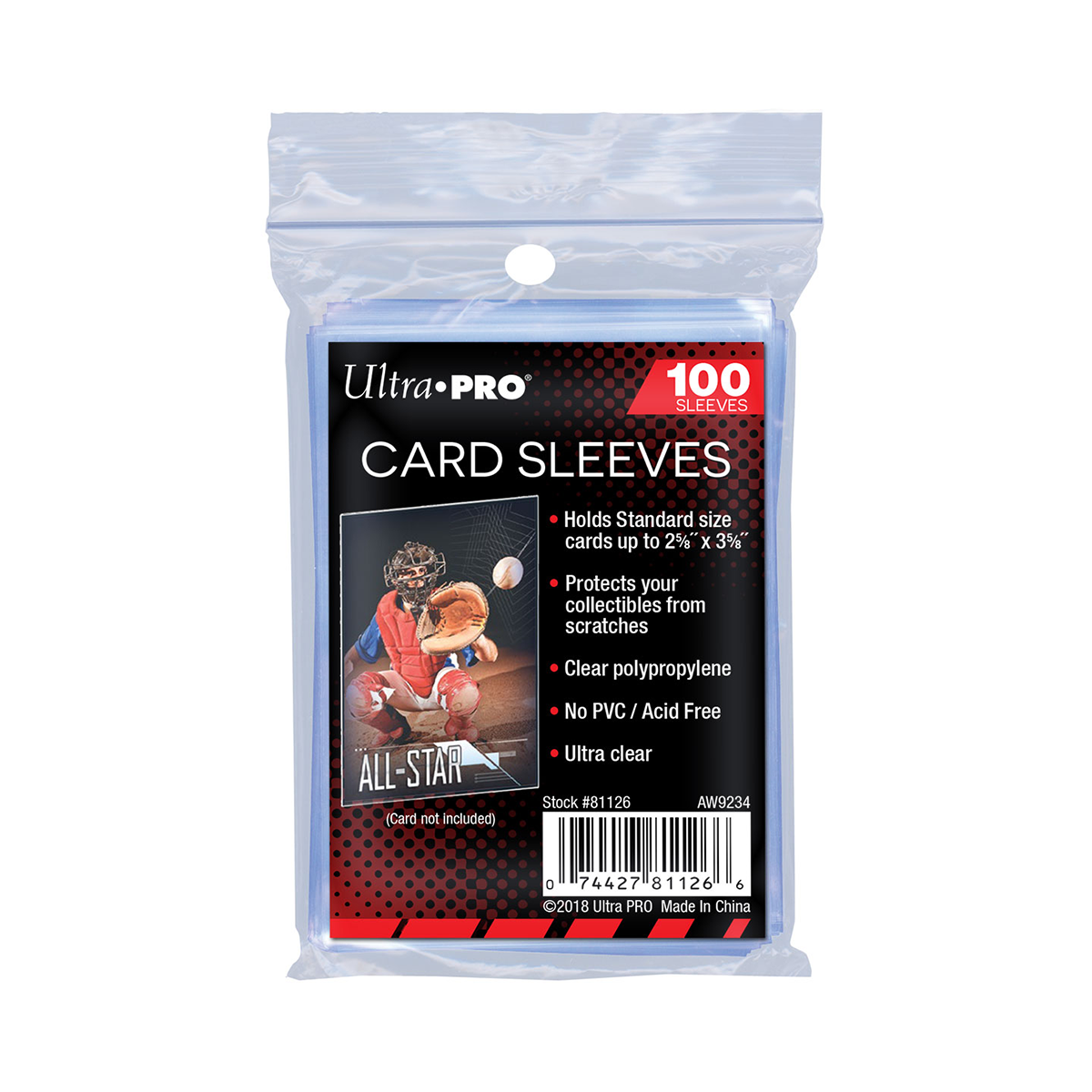 Ultra PRO Trading Card Penny Sleeves® 100 Pack 2.5" x 3.5"